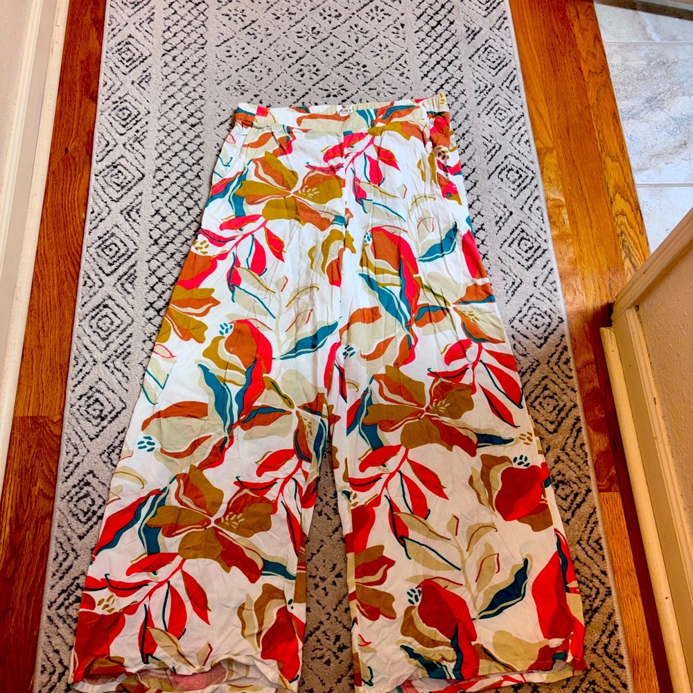 Roxy Floral Wide-Leg Pants